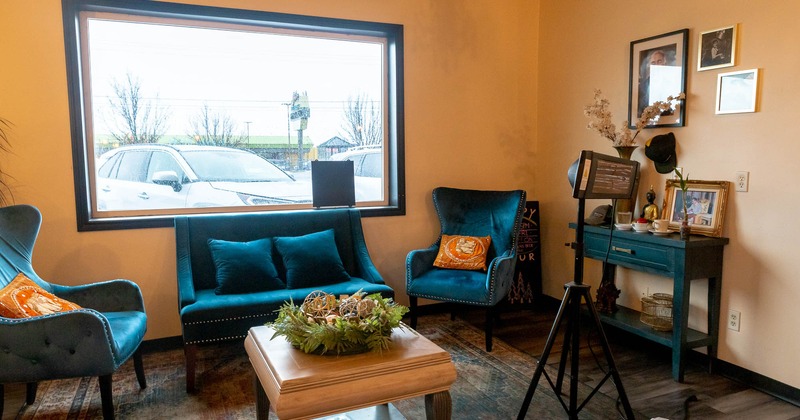Sala Thai seating area beside the front windows